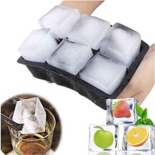 2'li Buz Kalıbı Seti, Xl Küp ve Mini Buz Kalıbı, Soğuk Içecek Kokteyl Için Buzluk