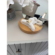 SP Accessories Beyaz Renkli  Peluş Toka