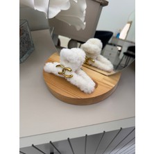 SP Accessories Beyaz Renkli  Peluş Toka