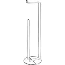 Metal Tuvalet Kağıtlığı 17X17X56 cm Ikea Ayaklı Tuvalet Kağıdı Standı Paslanmaz Çelik Kağıtlık