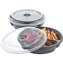 3 Bölmeli Mikrodalga Saklama Kabı