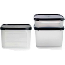 Modüler Saklama Kabı 3 Lü Set (1 Adet 1.2 Lt ve 2 Adet 2.6 Lt)