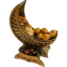 Hilal Ramazan Ayı Hediyelik Dekoratif Sunumluk Hurmalık Lokumluk Çerezlik Şekerlik Kase