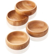 Bambu 4'lü Çerezlik / Bambu Kase