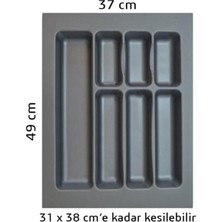 37X49 cm Çekmece Içi Düzenleyici 37 cm Kaşıklık 37 cm Kepçelik (33X40 cm E Kadar Kesilebilir)