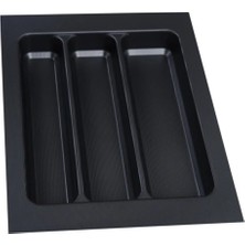 37X49 cm Çekmece Içi Düzenleyici 37 cm Kaşıklık 37 cm Siyah Kepçelik (33X40 cm E Kadar Kesilebilir)