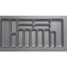 Çekmece Içi Plastik Kaşıklık Gri Renk 94X49 cm (14 GÖZLÜ)S-2293-G