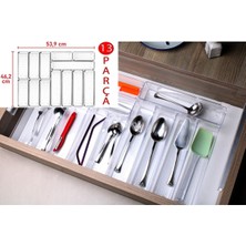 13'lü Set Modüler Kaşıklık Organizer Çekmece Içi Şeffaf Düzenleyici Tahta Kaşık Drawer Organizer
