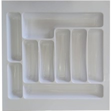 47X49 cm Çekmece Içi Düzenleyici 47 cm Beyaz Kaşıklık 47 cm Kepçelik (44X40 cm E Kadar Kesilebilir)