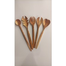 Zeytin Ağacı El Yapımı 5 Parça Kaşık Seti