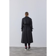 Merve Gültekin Atelier Klasik Trençkot Siyah