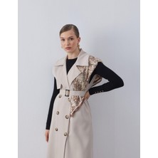 Merve Gültekin Atelier Uzun Trenç Yelek Taş