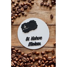 Bi Kahve Molası Sunum Tepsisi ve Bi Kahve Bardak Altlığı