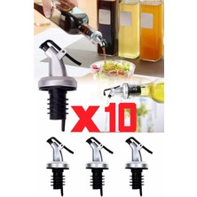 10’lu Kapaklı Damlatmaz Yağ Tıpası Yağdanlık Şişe Ucu Yağlık Sirkelik Sosluk Damlatmaz