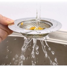 ( 2 Adet ) 11,5 cm Büyük Boy Paslanmaz Çelik Lavabo Süzgeci -Evye Süzgeci 11,5 cm
