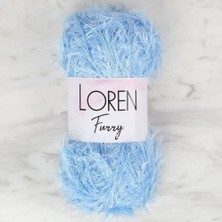 Loren Furry Bebe Mavisi El Örgü Ipi - RF007 - 34046