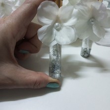 Gümüş Simli Incili Cep Kolonya Hediyelik