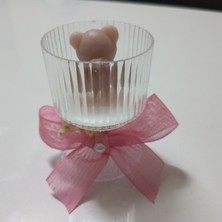 Mika Şekerlikli (Şamdanli) Ayıcık Mum Sünnet Babyshower Yenidoğan Bebek Mevlüd-I Dogumgünü Hediyelik