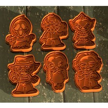 Cadılar Bayramı Halloween 6 Farkli Karakter Kurabiye Kalıbı ve Şeker Hamuru Kalıbı