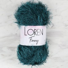 Loren Furry Petrol Mavisi El Örgü ipi - RF039 - 34057