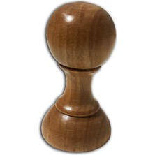 Vernikli Doğal Ahşap Kaşe/Damga/Mühür Sapı - 40 mm