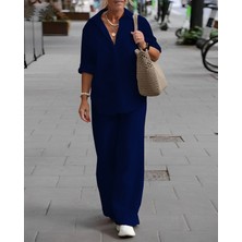 1Tarz Keten Günlük İkili Takım Alt Üst