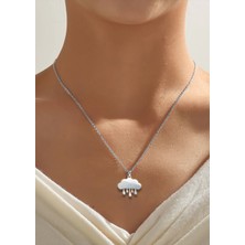 TabiTela 925 Ayar gümüş kolye bulut SM526