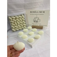 Bemila Tasarım 25'li Istridye Mum Hediyelik Mum Konsept Mum