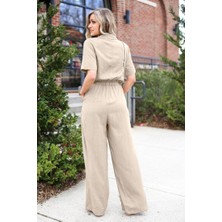 Barbora Keten Günlük Tulum LN20EKRU4