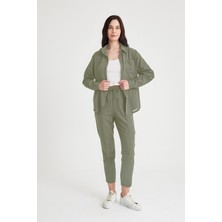 Barbora Keten Günlük İkili Takım Elbise Pantolon Gömlek