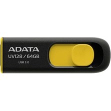Adata UV128 64 GB USB 3.0 Geri Çekilebilir Kapaksız Flash Sürücü 64 GB