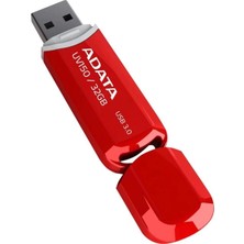 Adata UV150 32GB USB 3.0 Snap-On Cap Flash Bellek 32 GB Kırmızı