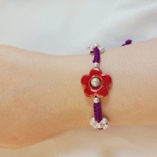 Crystal Atelier Çiçek Figürlü İnci Bileklik