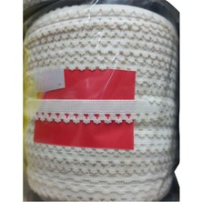 P Parla Çamaşır Lastiği Dantelli 1 Cm 1 Metre Beyaz 2. Model
