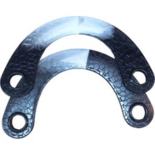 P Parla Çanta Sapı Ay Model Siyah Desenli 20 Cm