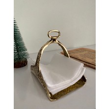 Pirinç Üzengi Peçetelik Ev Ofis Dekorasyonu Hediyelik Eşya