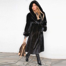 1Tarz Kışlık Kürk Kadın Ceket Tam Boy