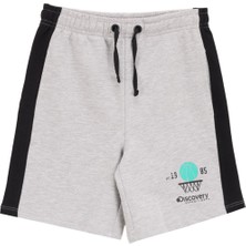 Discovery Expedition Lastikli Bel Relaxed Gri Melanj Erkek Çocuk Şort D5SB-SHT3207