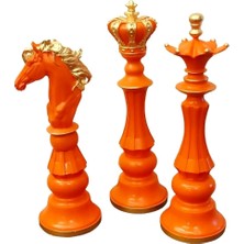 Dekoratif Satranç Biblo Turuncu
