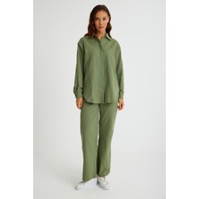 1Tarz Toridas Keten Günlük İkili Takım Alt Üst LN17haki8