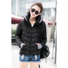 1Tarz Günlük Su Geçirmez Kışlık Şişme Kadın Mont