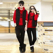 1Tarz Günlük Kışlık Sevgili Eşofman Tekli Kadın Takım