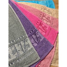 Ycn 6 Adet Bambu Soft Desen El & Yüz Havlusu 45 x 80  cm