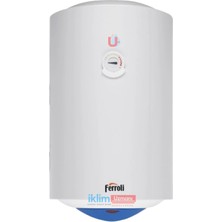Ferroli Calypso Silindirik 50 Litre Elektrikli Termosifon Clyps-50 (Montaj Hariç)