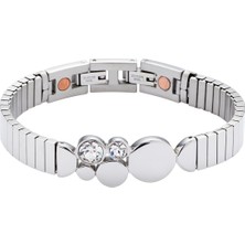 Energetix Büyük Kristalli, Grafik Tasarımlı Esnek Manyetik Bileklik