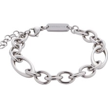 Energetix Parlak Paslanmaz Çelikten Yapılmış Dikkat Çekici Manyetik Bileklik