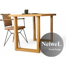 Neiwel Oven Doğal Ahşap Çalışma ve Ofis MASASI-70 cm -200 cm