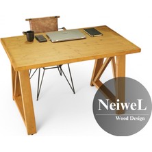 Neiwel Wedel Doğal Ahşap Çalışma ve Ofis MASASI-70 cm -100 cm