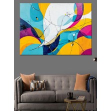 Soyut Renkli Desenler Dekoratif Tablo