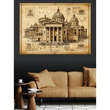 Eski Avrupa Mimarisi Dekoratif Tablo